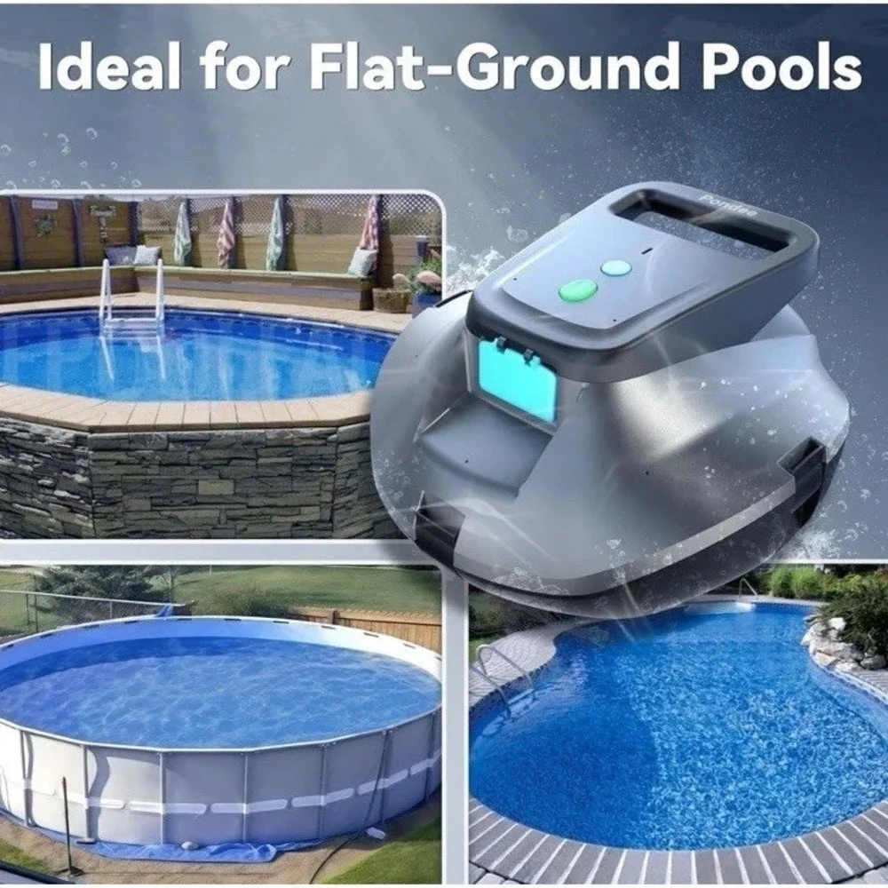 Poundee X1 Robotic Pool Vacuum Cordless Pool Cleaner With 120mins No Charger
